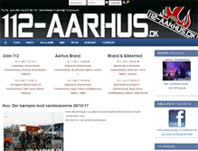 Tablet Screenshot of 112-aarhus.dk